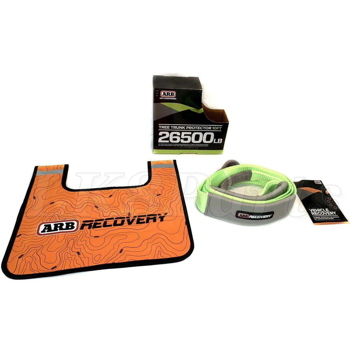 VEVOR Heavy Duty Tow Strap Recovery Kit 3 In X 20 Ft  MBS-36,000 Lbs  Tree Saver Winch Strap Triple Reinforced Loop 3 4 D Ring Shackles Orange