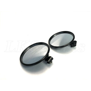 Round Wing Mirror Head Set of 2