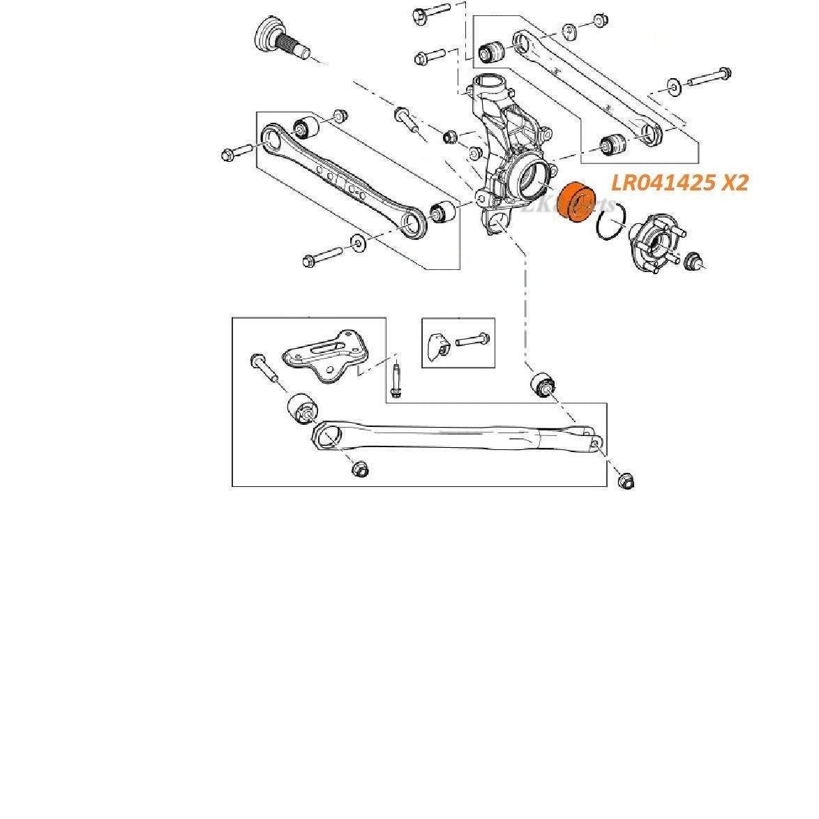 thumbnail image 2 of Rover 75 & RJ Front Or Rear Wheel Hub Bearing Kit (Pair) – 44mm ID, 82mm OD, ABS, Seals & Nuts Included 2 of 6