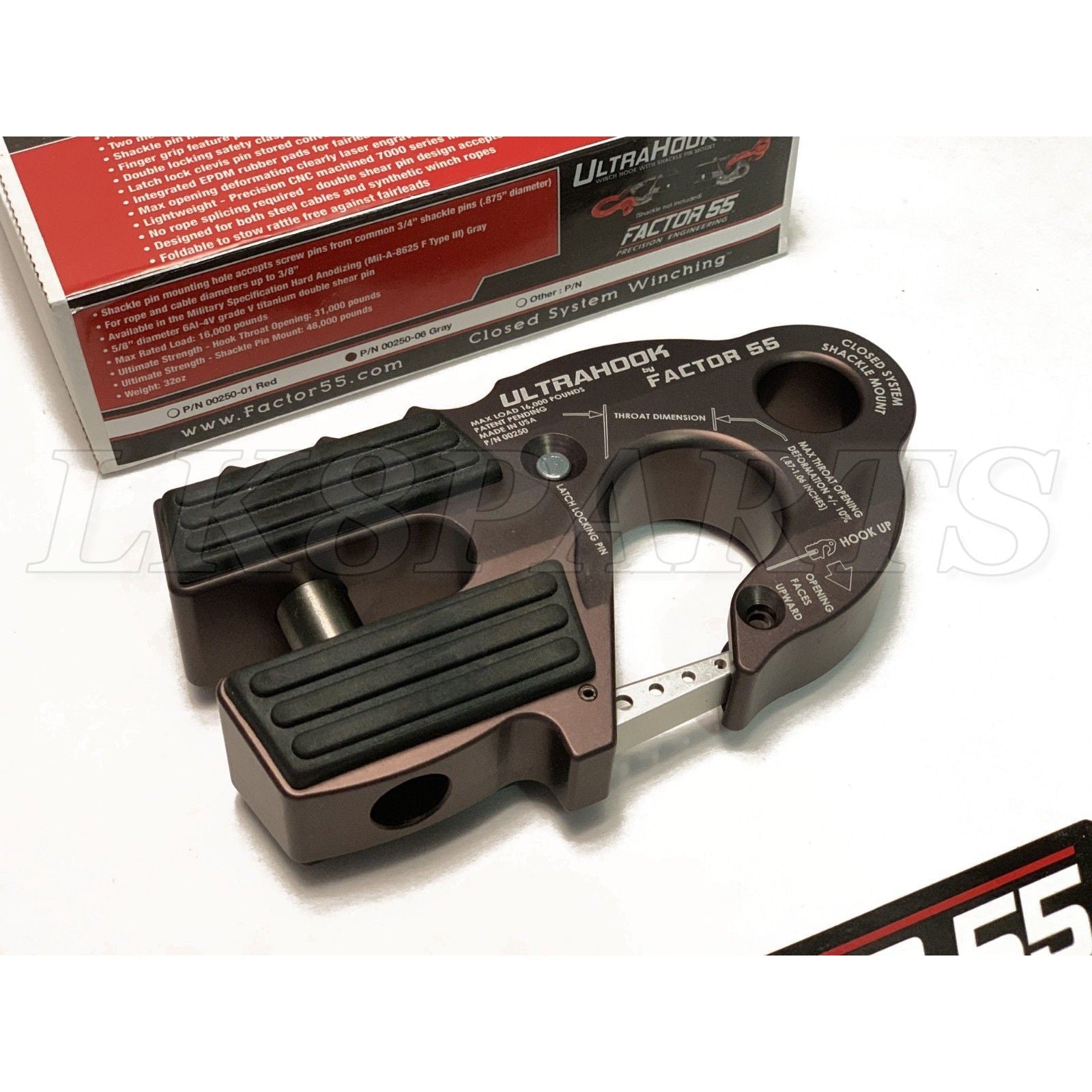 Eye Hook For Winch Cable With Safety Latch Kit NF&E Forged Steel 2T Eye Hook With Clevis Safety Latch For Hook And Eye Latch - Foto 5