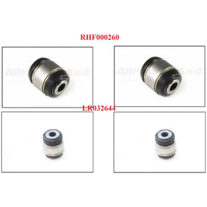 Rear Upper and Lower Knuckle Control Arm Bushings Set Genuine