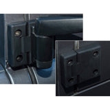 FRONT DOOR HINGES ANODISED BLACK KIT