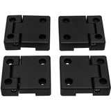 2nd ROW DOOR HINGES ANODISED BLACK KIT