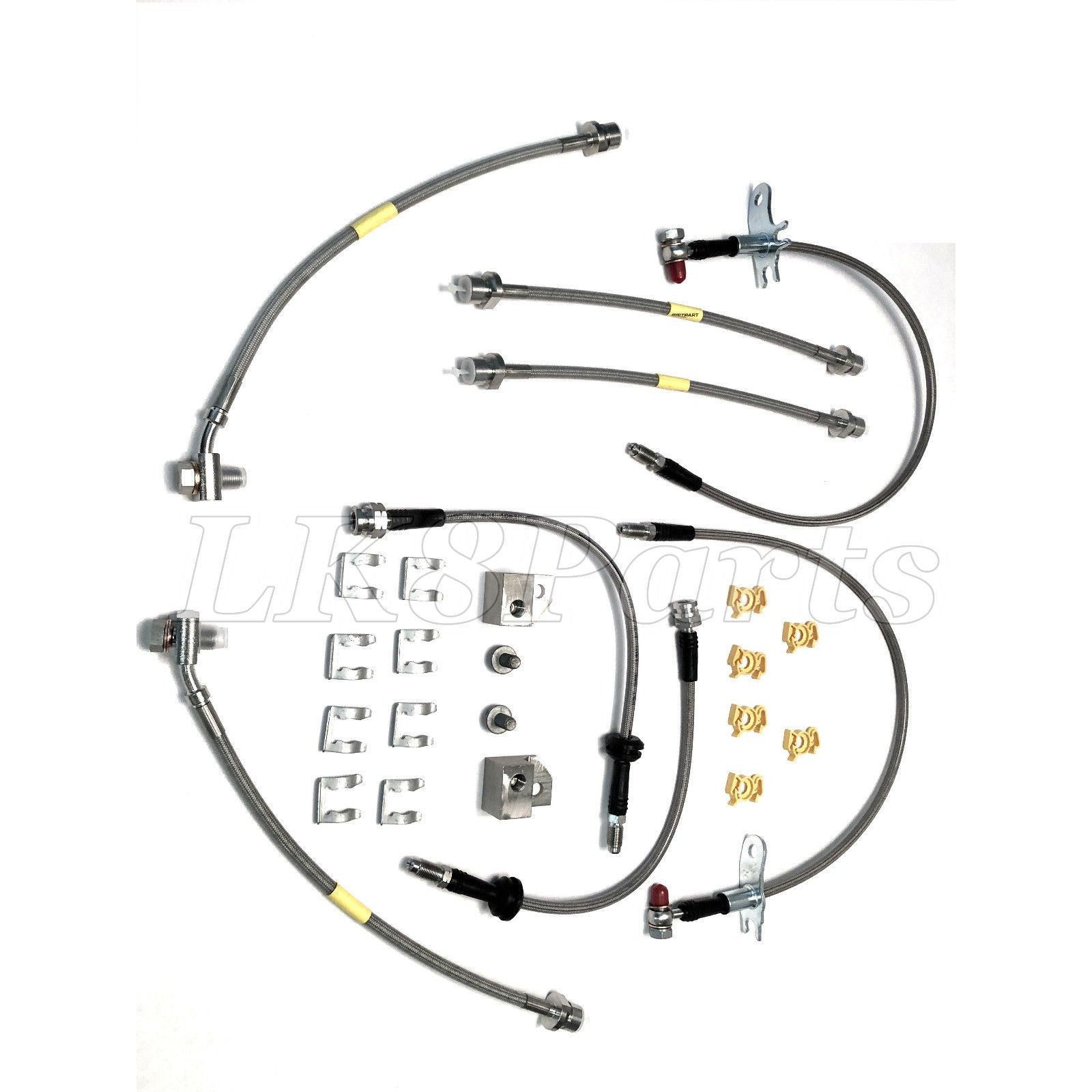 DA7561 Stainless Steel Braided Brake Hose Set – Lucky8 Off Road