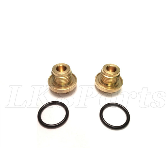 BRASS FRONT & REAR DIFFERENTIAL OIL LEVEL PLUG SET