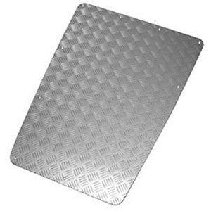 Bonnet Centre Chequer Plate Kit - Silver