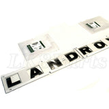 Hood Land Rover Name Plate Lettering in Gloss Black Finish Genuine