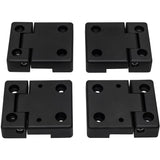 Front & Second Row Door Hinge Kit - Anodized Black