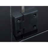 FRONT DOOR HINGES ANODISED BLACK KIT