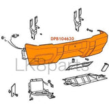 FRONT BUMPER COVER WITH FOG GENUINE