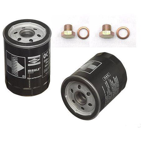 Short Oil Filters with Plugs & Washers Mahle  Set of 2