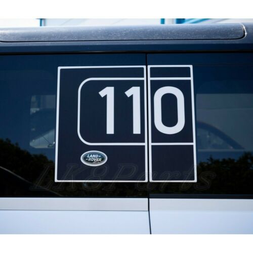 Sticker for Side Panel Land Rover Defender L663 Matt Black 110 Decal