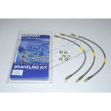 DA2402S Britpart standard brake hose kit fits Defender 110 1983–1998 stainless braided