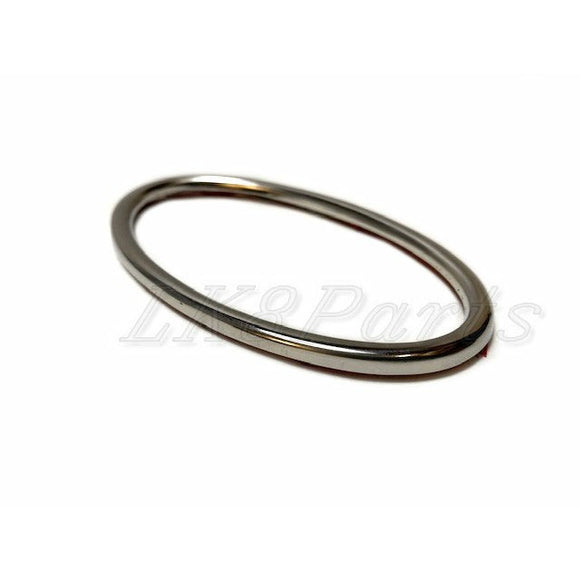 REAR OVAL BADGE METAL CHROME SURROUND