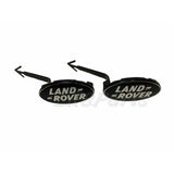 Door Emblem Black Logo Emblem Badges Set x2