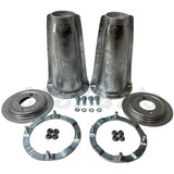 Defender/D1/RRC Galvanized Front Shock Turrets